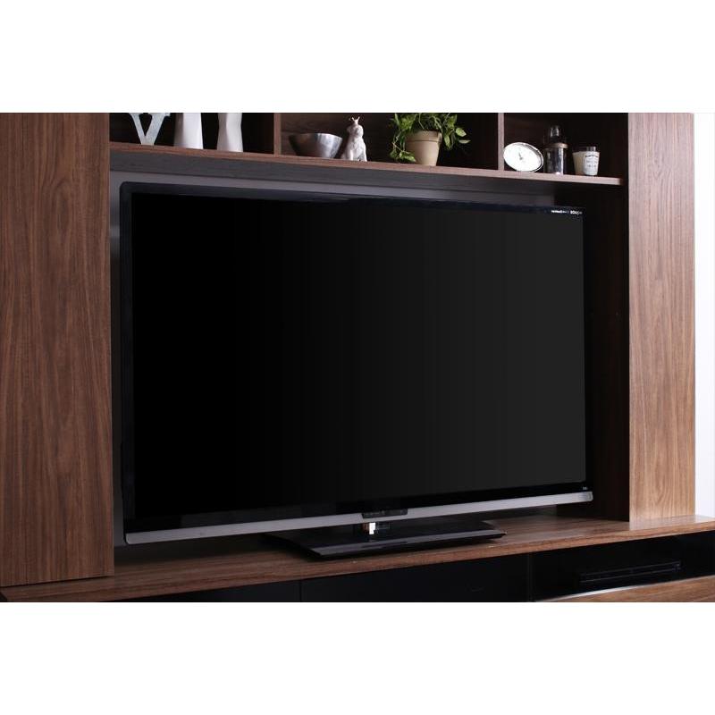 高級感あふれるテレビボード　60V型可　DVD246枚収納可　ウォルナット柄　配線穴付　【幅200×奥行45×高さ160cm】 |  | 01