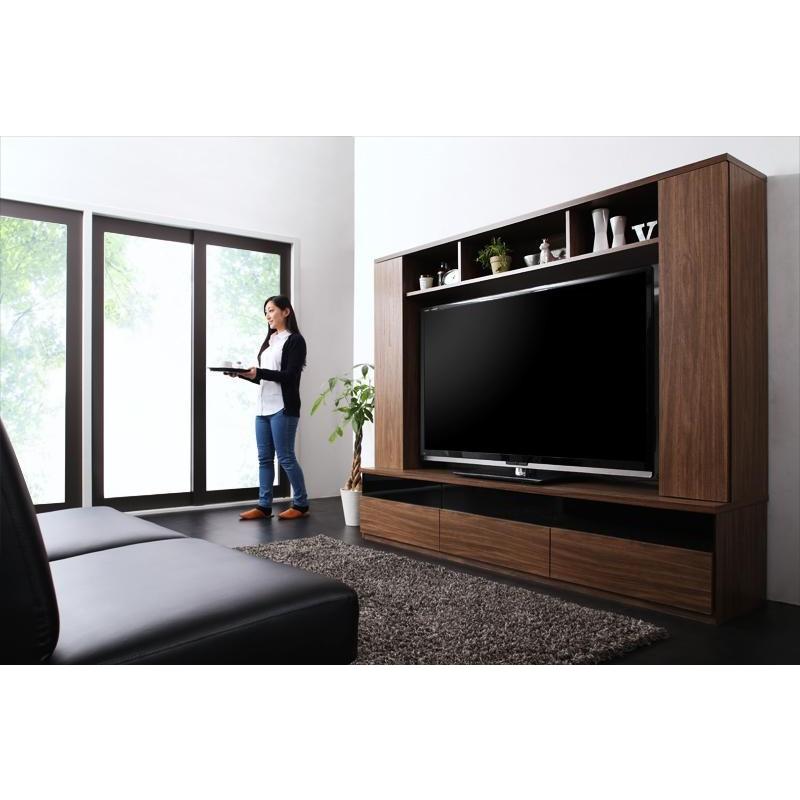 高級感あふれるテレビボード　60V型可　DVD246枚収納可　ウォルナット柄　配線穴付　【幅200×奥行45×高さ160cm】 |  | 19