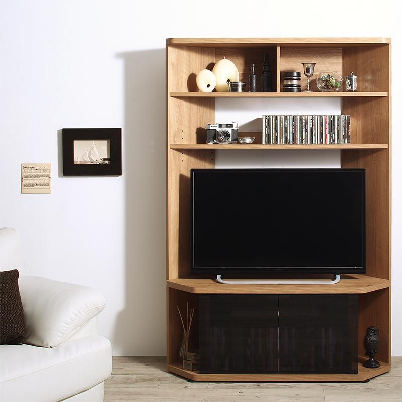 ワンルームにも置ける超薄型スタイリッシュテレビボード　40V対応可　収納力大　隠しキャスターで移動楽々　【幅95×奥行34.3×高さ140.2cm】 |  | 15