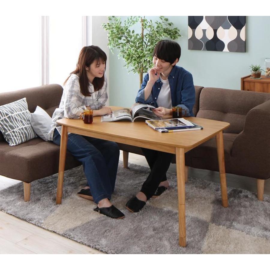 4段階で高さが調節できるこたつテーブル 天然木オーク 薄型ヒーター 継脚2種類付 アジャスター付 一年中使用OK 長方形【幅120×奥行80cm】 |  | 16