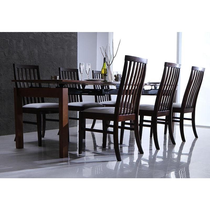 ダイナミックデザイン伸縮式ダイニングテーブル 単品 天然木 【幅140