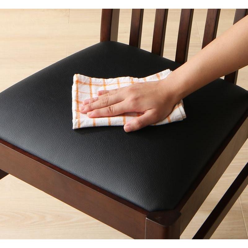 ダイナミックデザインダイニング4点セット 天然木 【伸縮式テーブル(幅140-240cm)1＋チェア2＋ベンチ1】 |  | 04