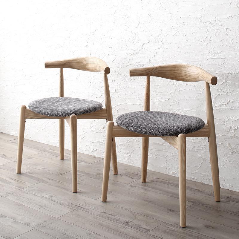 完成品 見るたび、座るたび、そのデザイン性にうっとりするダイニングチェア2脚セット 天然木 |  | 03