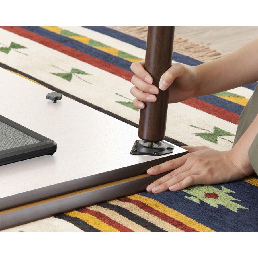 W105 こたつ じっくりポカポカ体の芯まで暖まる薄型フラットヒーター ブラウン |  | 11
