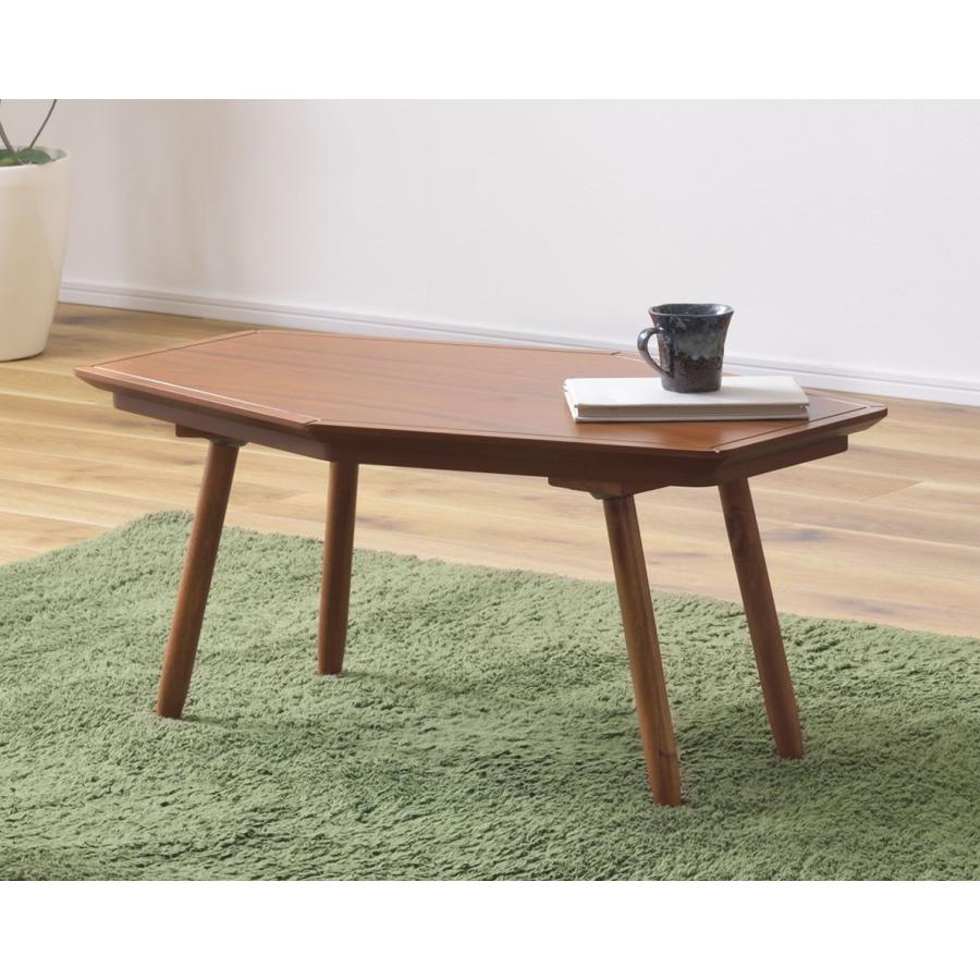 W80×D50 こたつ どこかアートな雰囲気をまとう六角形の個性派テーブル |  | 01