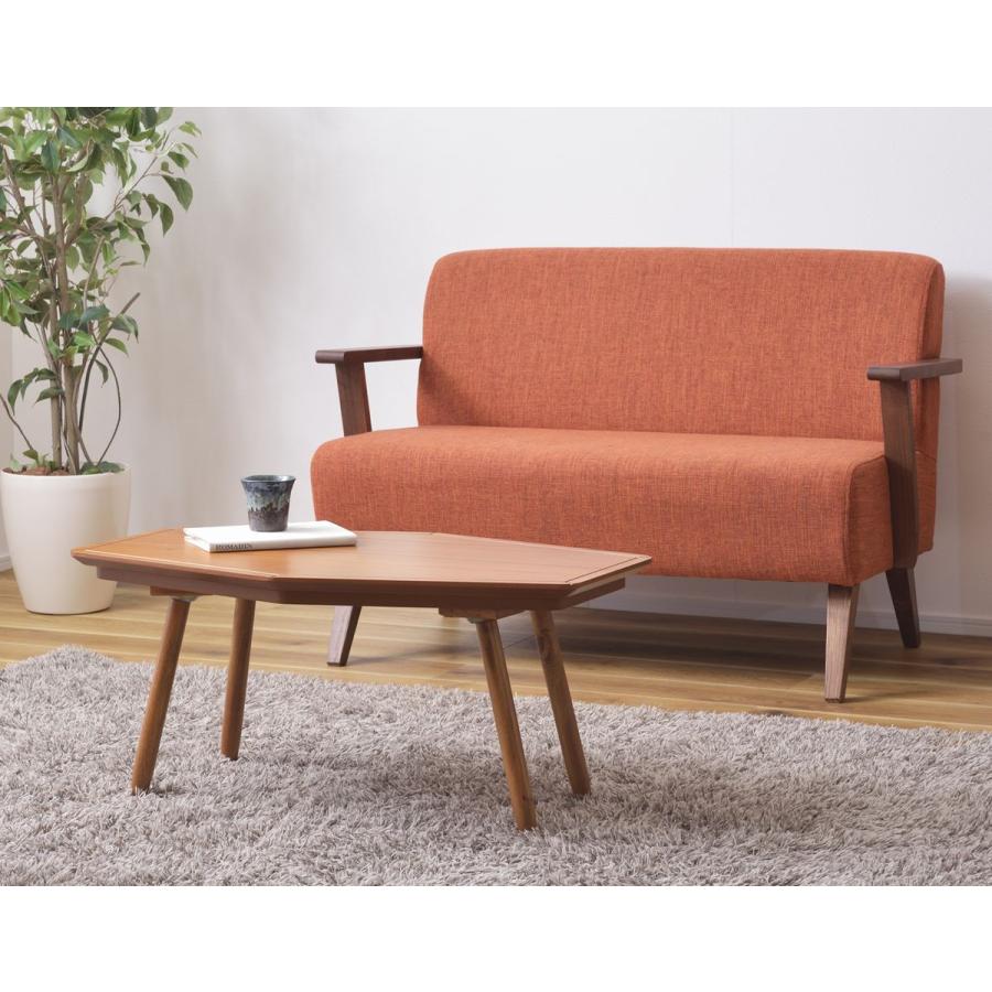 W80×D50 こたつ どこかアートな雰囲気をまとう六角形の個性派テーブル |  | 03