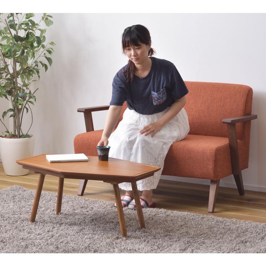 W80×D50 こたつ どこかアートな雰囲気をまとう六角形の個性派テーブル |  | 04