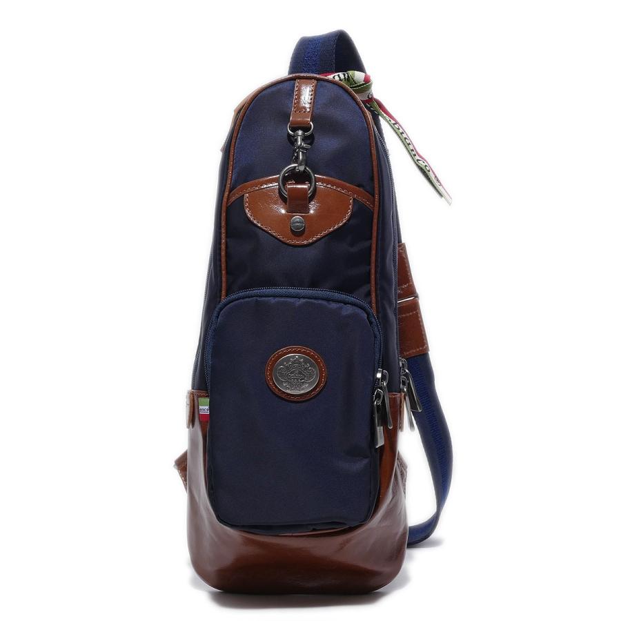 オロビアンコ ボディバッグ Makome Long ネイビー ブラウンレザー メンズ メンズバッグ Orobianco 国内正規別注品 モーダオンラインyahoo 店 通販 Yahoo ショッピング