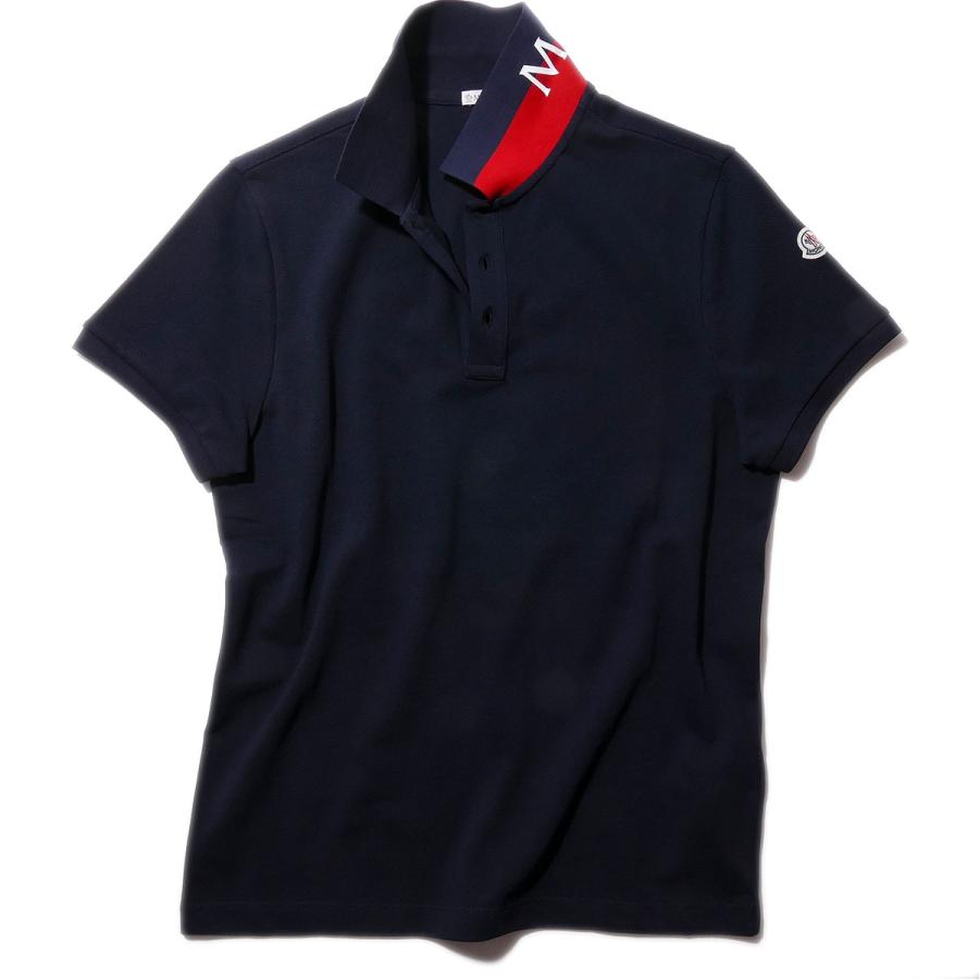 MONCLER（モンクレール） 鹿の子 ポロシャツ 8A70510 77Xネイビー