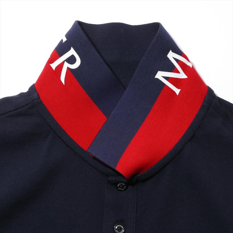 MONCLER（モンクレール） 鹿の子 ポロシャツ 8A70510 77Xネイビー