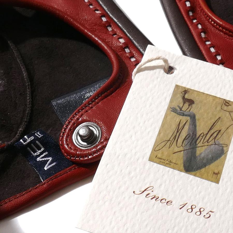 【24時間以内発送】 メローラ カットオフ ドライビンググローブ ZU93(ブラウン/チョコ)ラムナッパ【イタリア製】MEROLA 手袋指なし メンズ【手ぶくろ 男性用 】半指 【1883074538】(10450円)