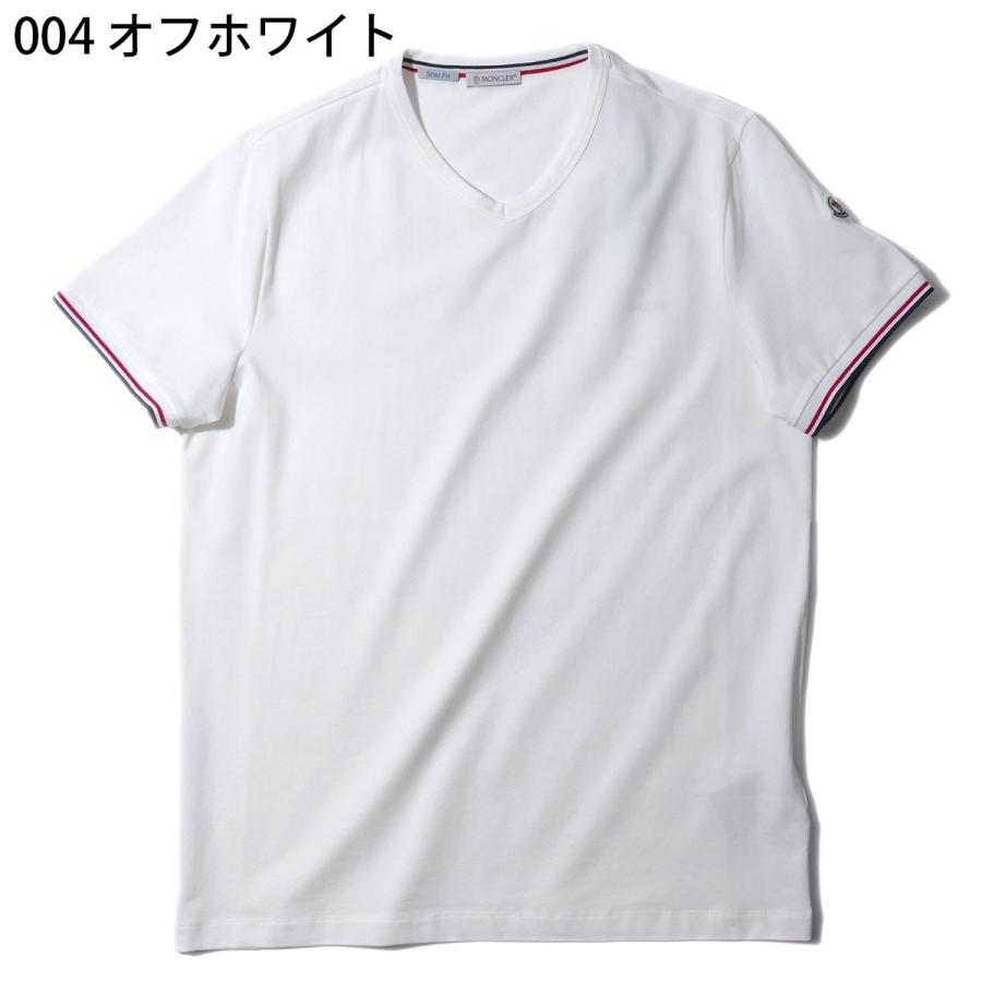 ファッション雑貨 2022SS NEWモンクレール ストレッチ天竺VネックT