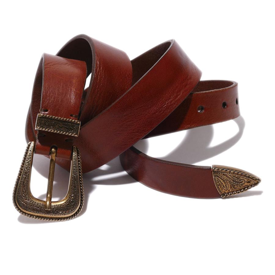 ブルネロクチネリ プンターレ付きレザーベルト MAUPE210 C6719 メンズ