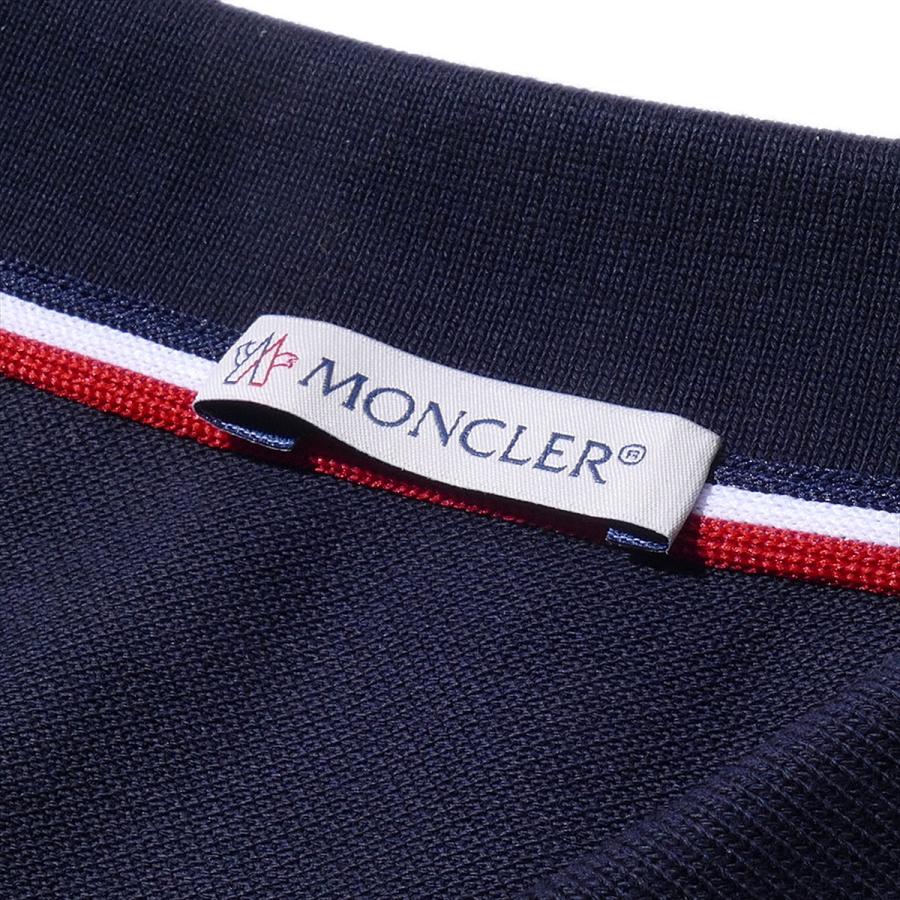 MONCLER モンクレール XS 半袖 ポロシャツ ネイビー 中古・古着通販】MONCLER (モンクレール) サイドラインポロシャツ