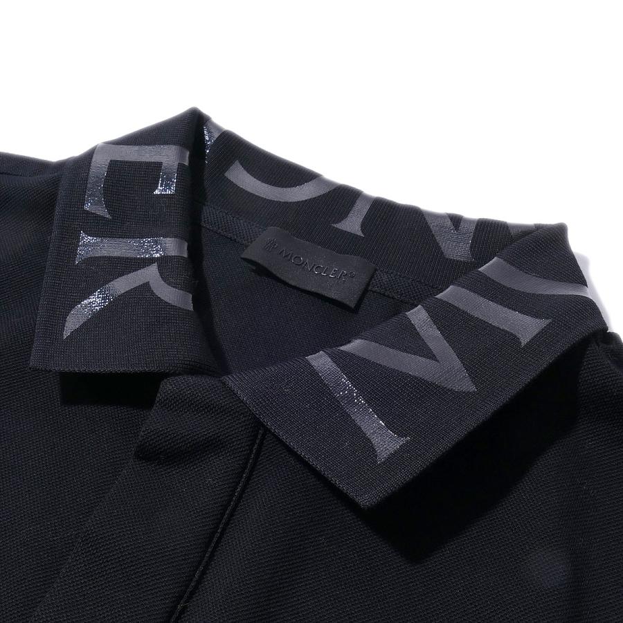 MONCLER モンクレール　半袖ポロシャツ　ブラック　黒 MONCLER モンクレール ポロシャツ 8A00004 999ブラック メンズ