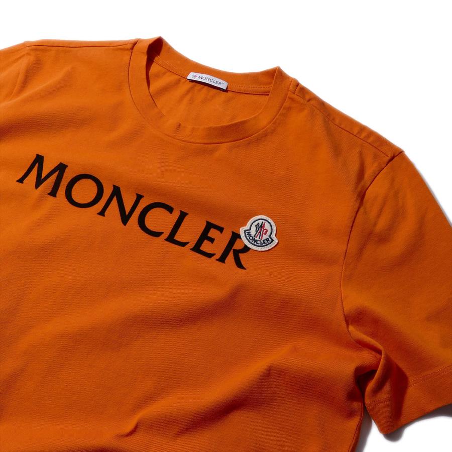 2023SS NEWモンクレール Tシャツ 8C00064 336オレンジ MONCLER メンズ