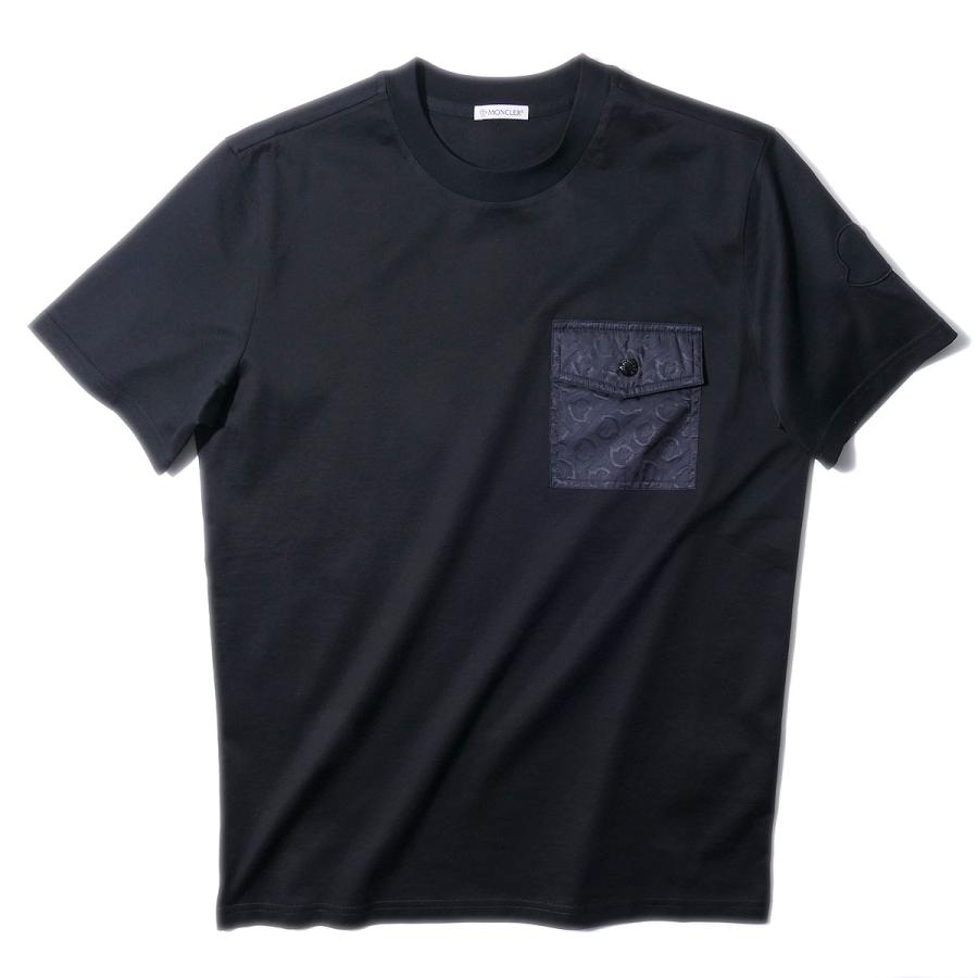 2023SS NEWモンクレール Tシャツ 8C00052 999ブラック MONCLER メンズ 
