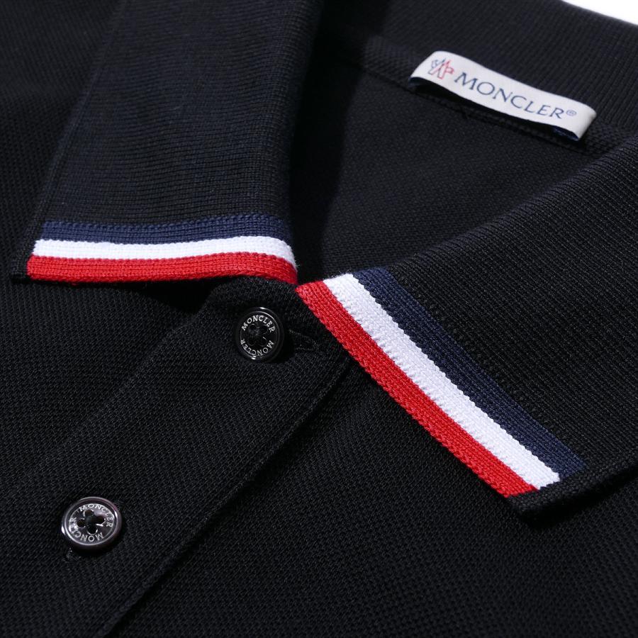 MONCLER モンクレール ポロシャツ 8A00015 999ブラック メンズ MONCLER モンクレール ポロシャツ 8A00015 999ブラック メンズ