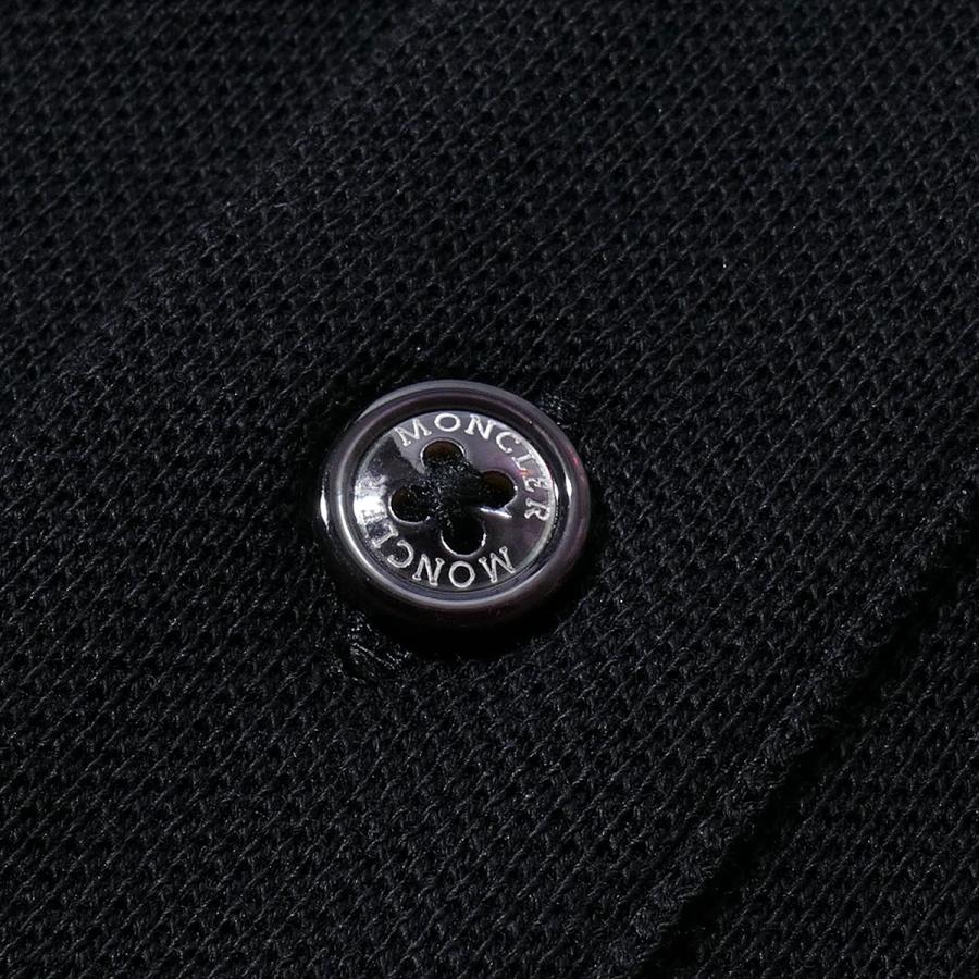 MONCLER モンクレール ポロシャツ 8A00015 999ブラック メンズ MONCLER モンクレール ポロシャツ 8A00015 999ブラック メンズ