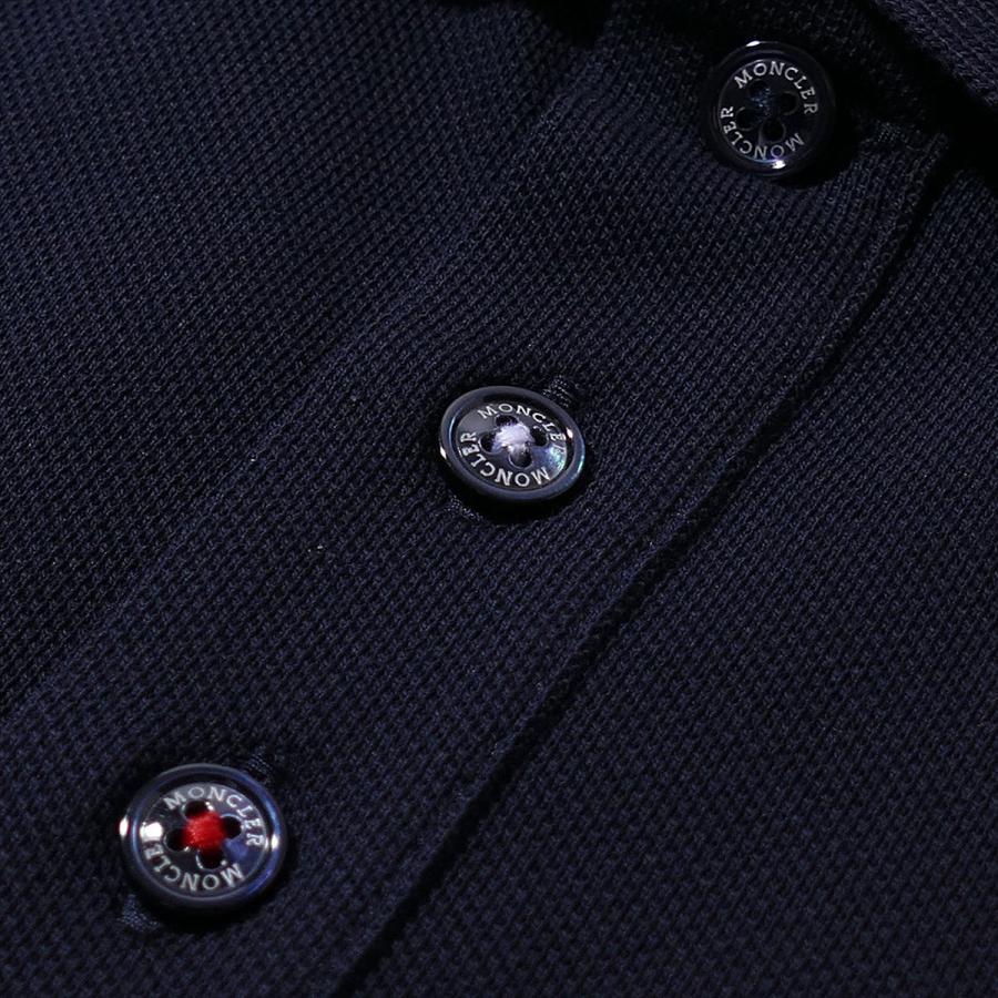 モンクレール 鹿の子 ポロシャツ8A70300 77Xネイビー MONCLER 半袖 大きいサイズ メンズ  ハイ ブランド ギフトの画像