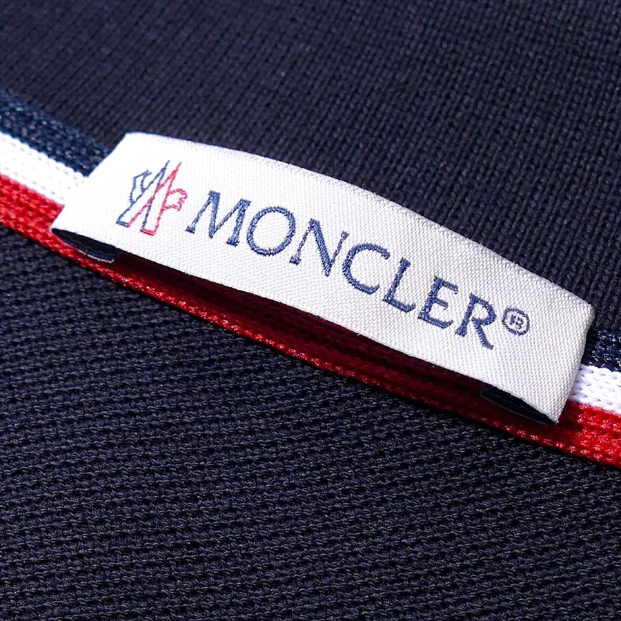 モンクレール 鹿の子 ポロシャツ8A70300 77Xネイビー MONCLER 半袖 大きいサイズ メンズ  ハイ ブランド ギフトの画像