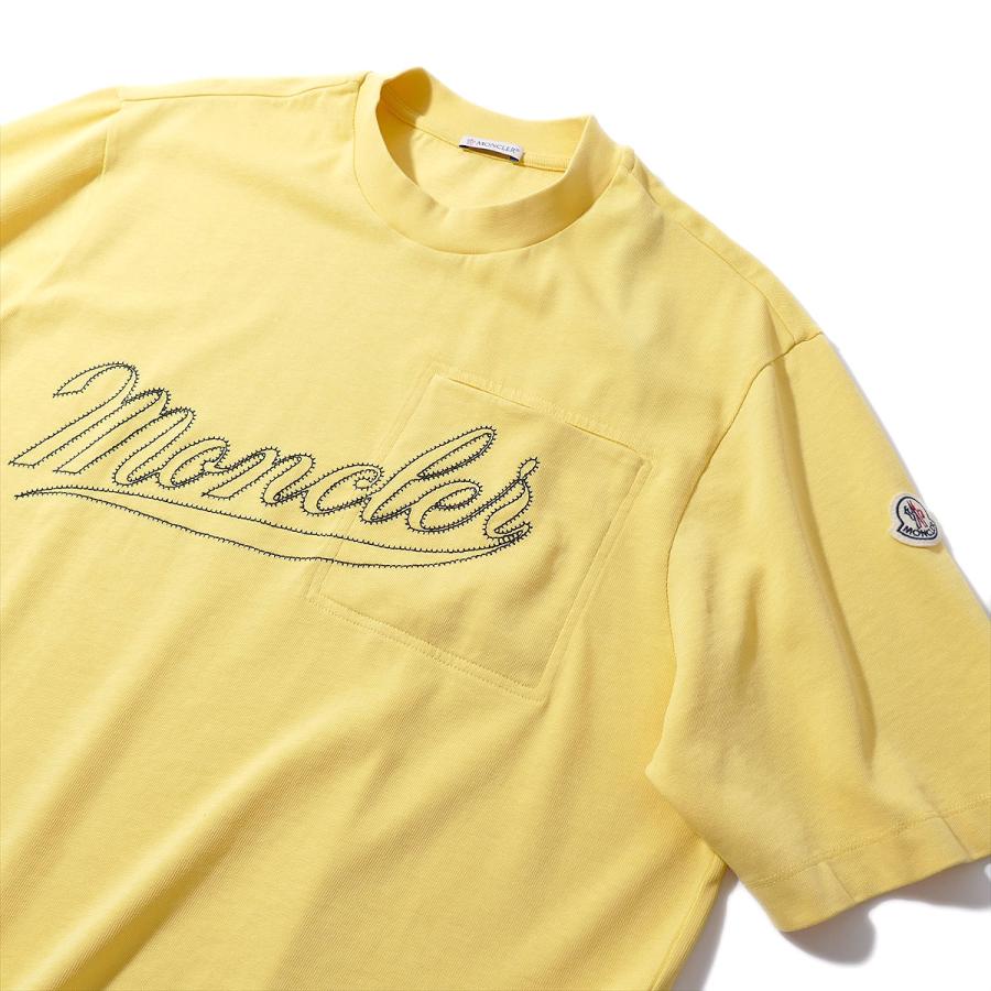 MONCLER モンクレール Tシャツ 8C00005 180イエロー メンズ 半袖 