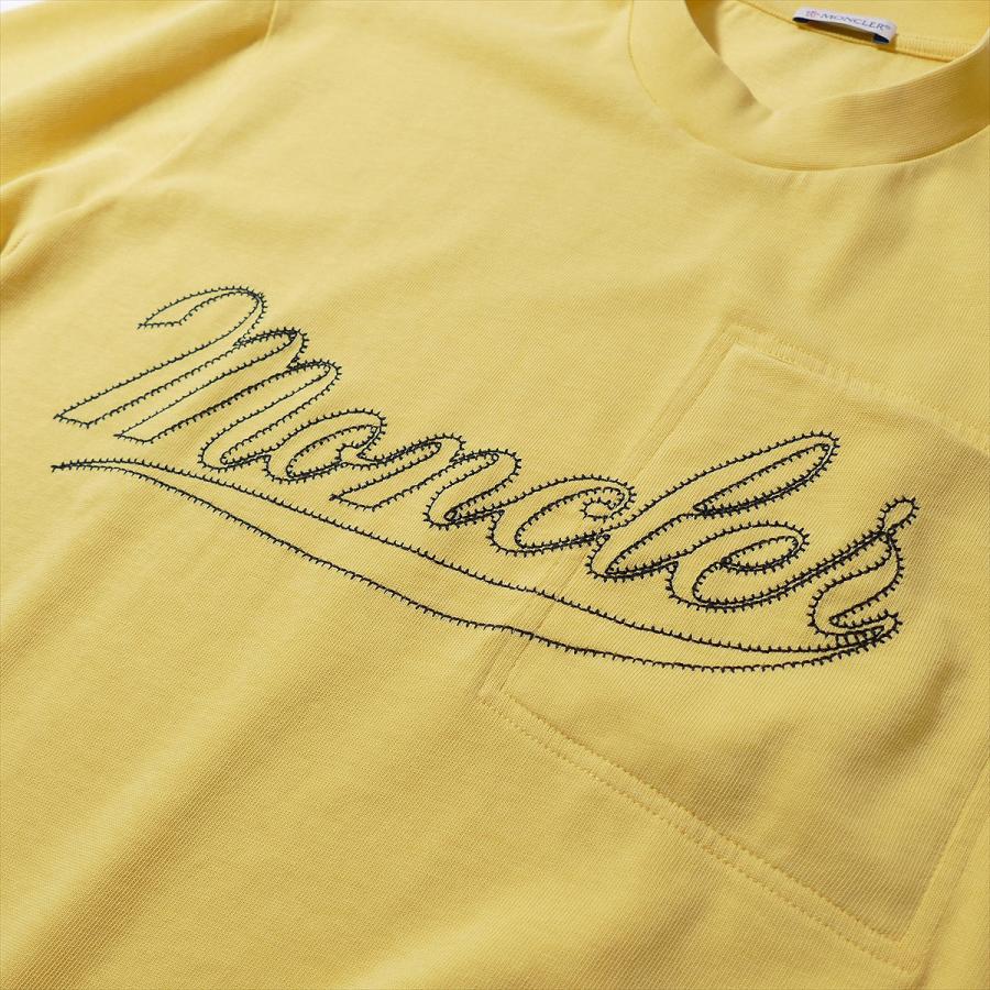 MONCLER モンクレール Tシャツ 8C00005 180イエロー メンズ 半袖 