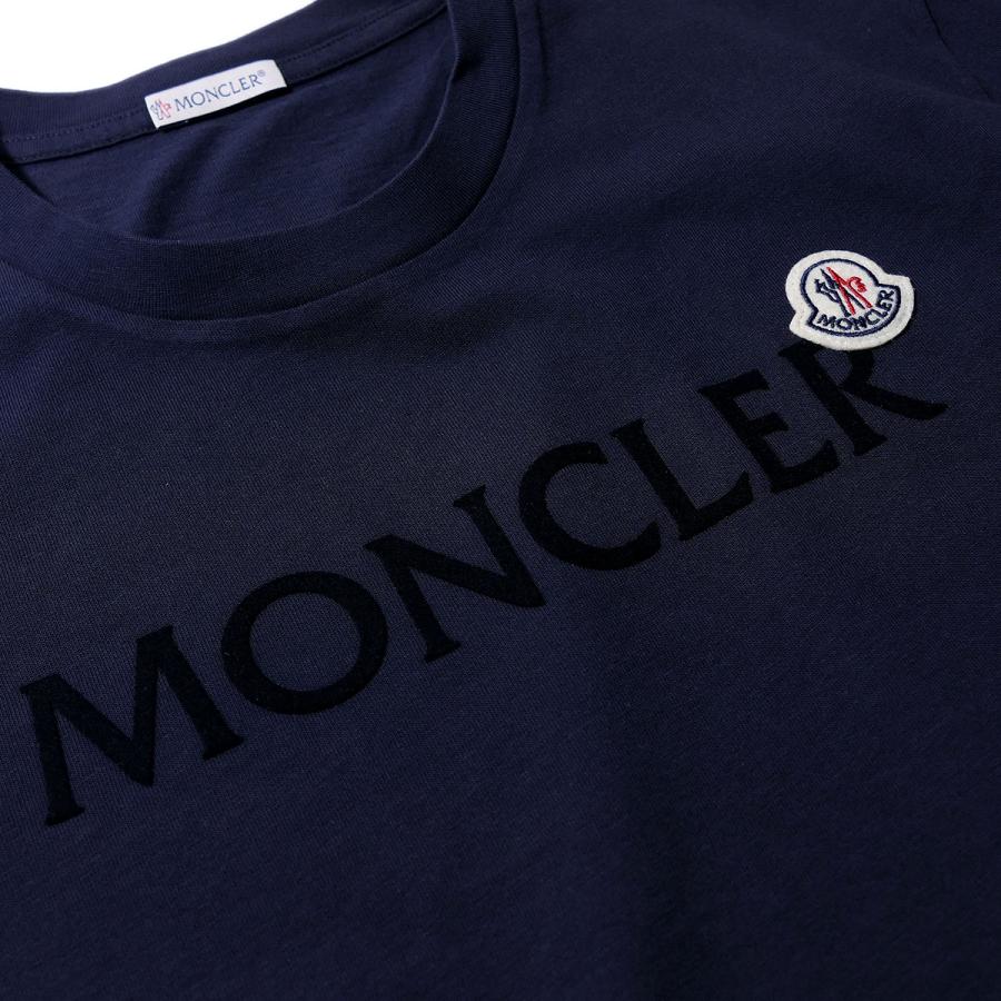 MONCLER モンクレール トップス L ネイビー×ホワイト メンズ MONCLER（モンクレール） Tシャツ 8C00047 778ネイビー メンズ 半袖