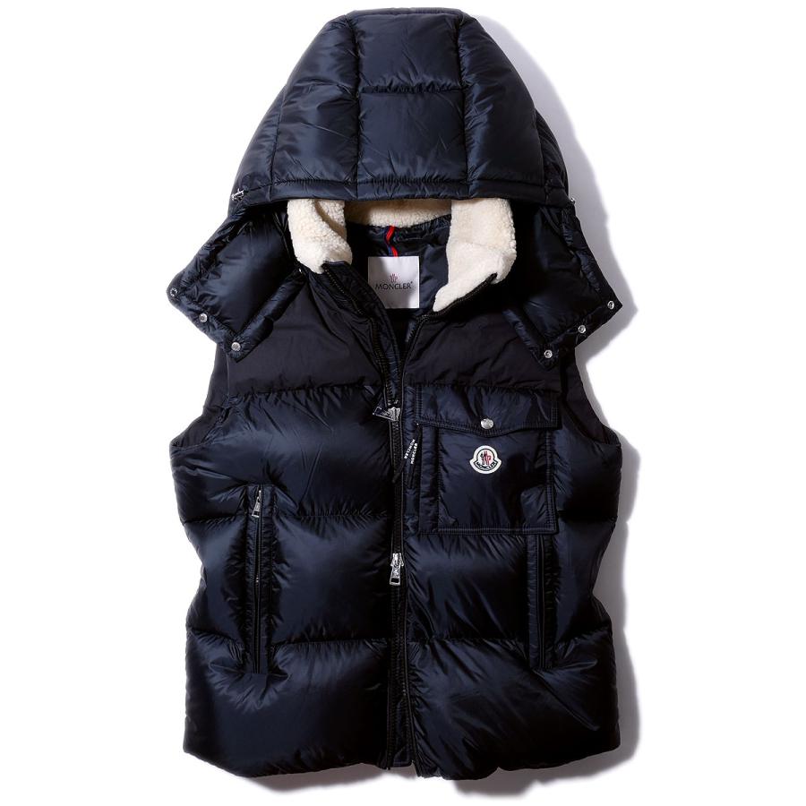 2023AW NEWモンクレール ダウンベスト OUST 999ブラック MONCLER ジレ 