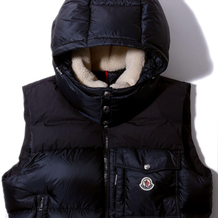 2023AW NEWモンクレール ダウンベスト OUST 999ブラック MONCLER ジレ 