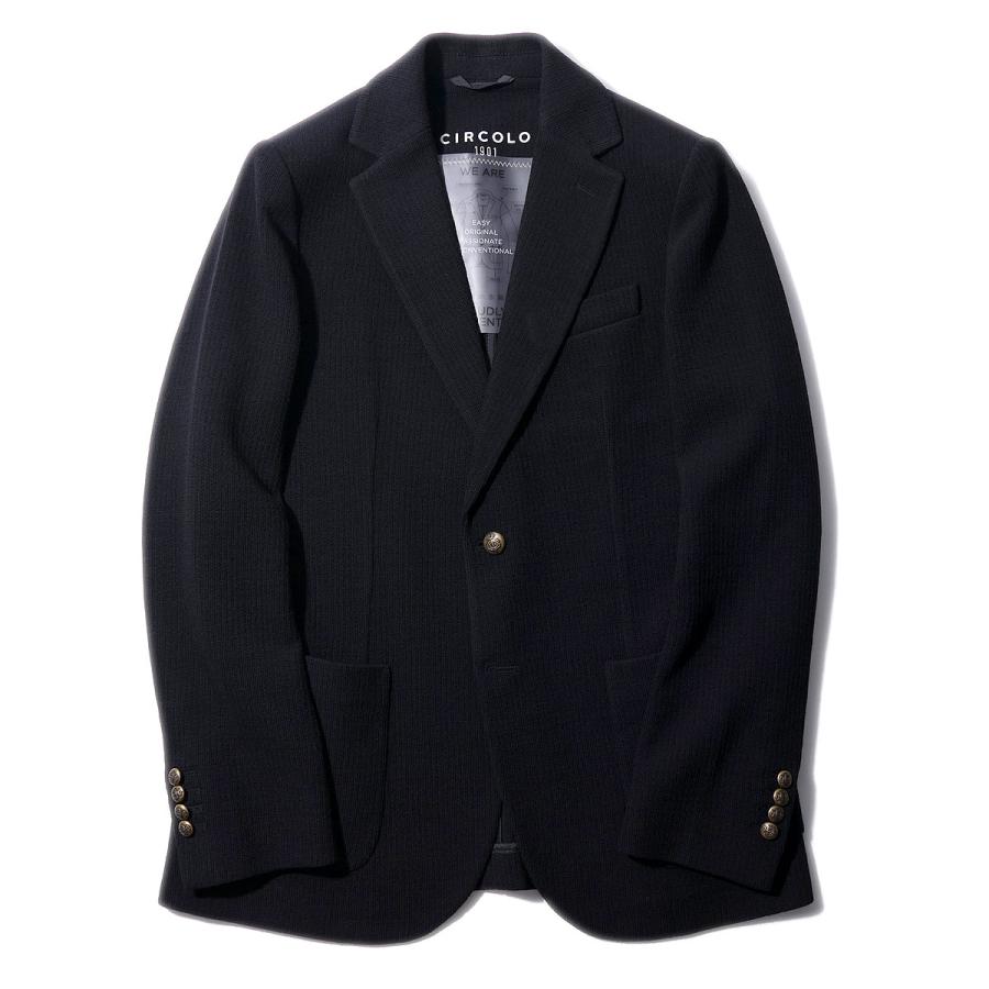 CIRCOLO/チルコロ/ジャケット/ブラック/we are/ストレッチ CIRCOLO 1901 チルコロ ストレッチジャージージャケットCN4138 NERO