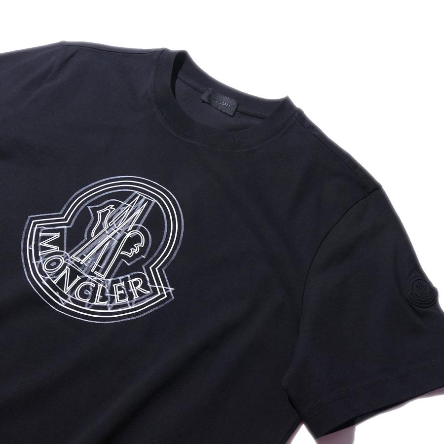 モンクレール Tシャツ 8C00028 999ブラック MONCLER メンズ 半袖