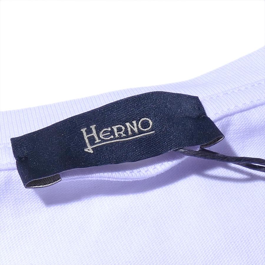 2024SS ヘルノ コンパクトジャージーTシャツ JG000211U 52000 ホワイト HERNO メンズ ブランド ギフト 2024年春夏｜modaonline1｜06