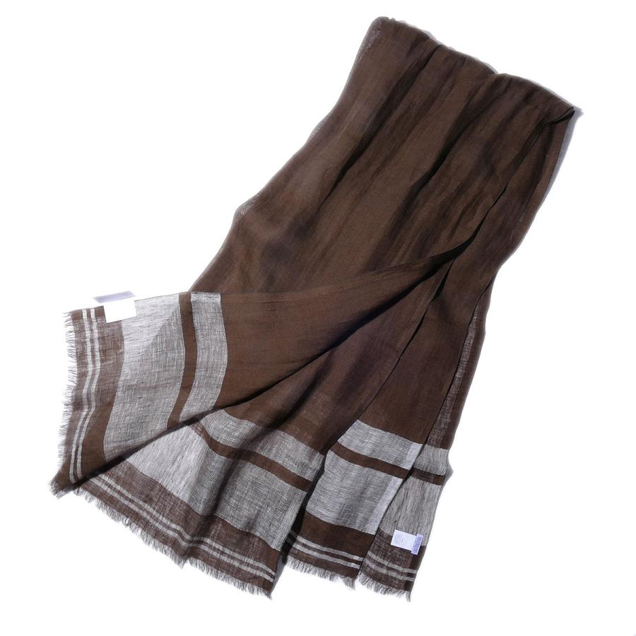 ブルネロクチネリ リネン100％ 春夏 大判ストール MSC627AV CK747  