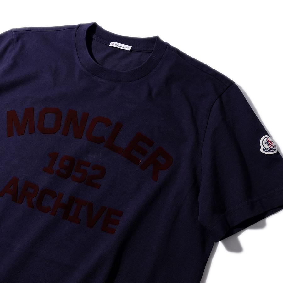 MONCLER（モンクレール） Tシャツ 8C00001 742ネイビー メンズ 半袖