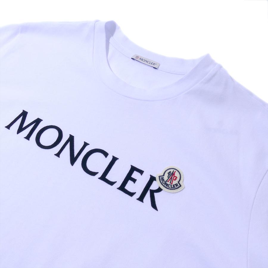 モンクレール Tシャツ 8C00024 001ホワイト MONCLER メンズ 半袖  ブランド 大きいサイズ