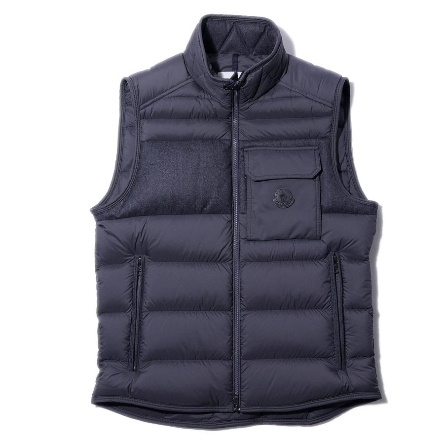 MONCLER モンクレール ダウンベスト ESTAGNOUS 927グレー メンズ MONCLER モンクレール ダウンベスト ESTAGNOUS 927グレー メンズ
