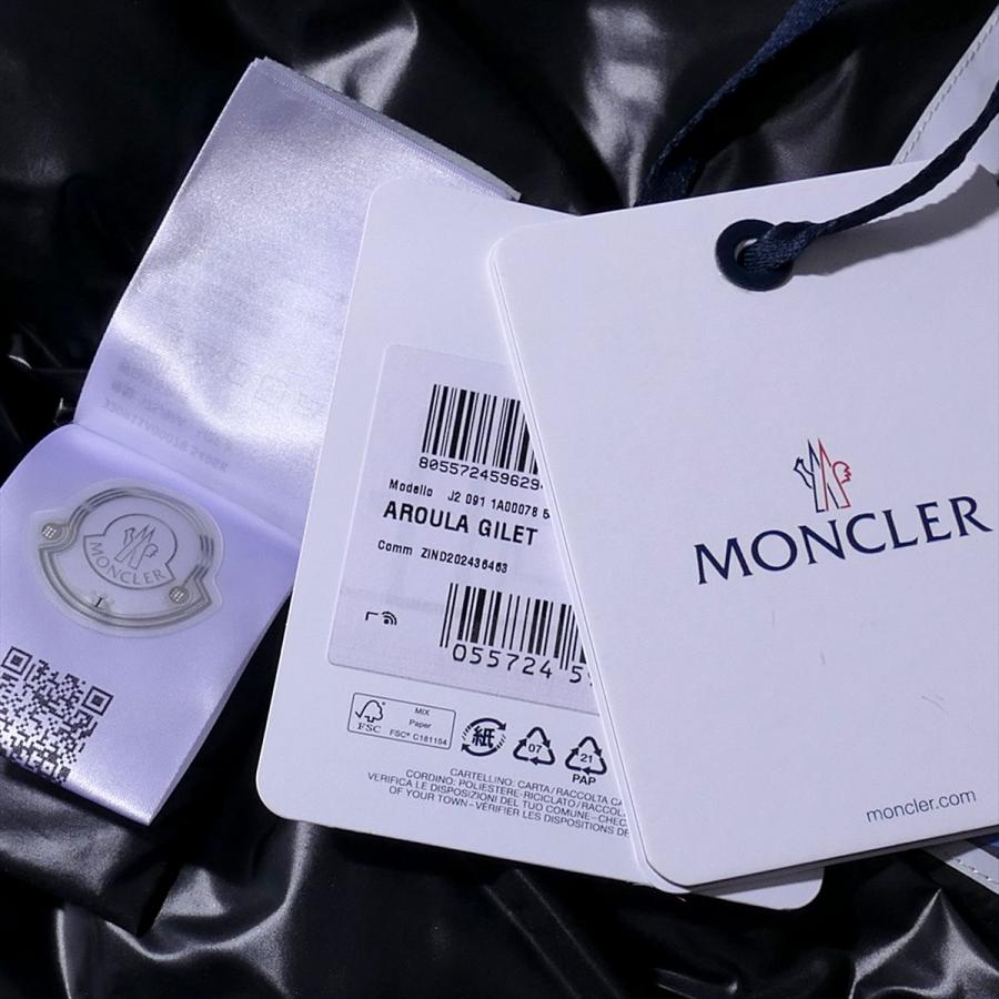 MONCLER（モンクレール） ダウンベスト AROULA 999ブラック メンズ