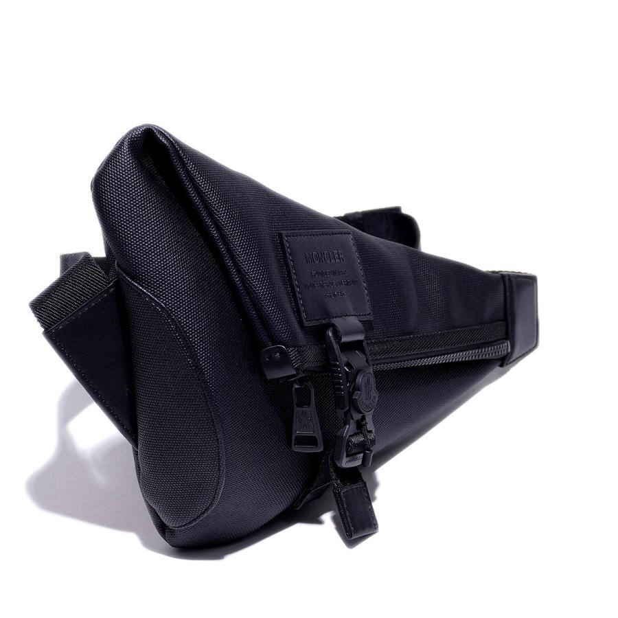 MONCLER（モンクレール） NAKOA TRIANGLE クロスボディバッグ 999ブラック ブランド ギフト ショルダーバッグ[time ...