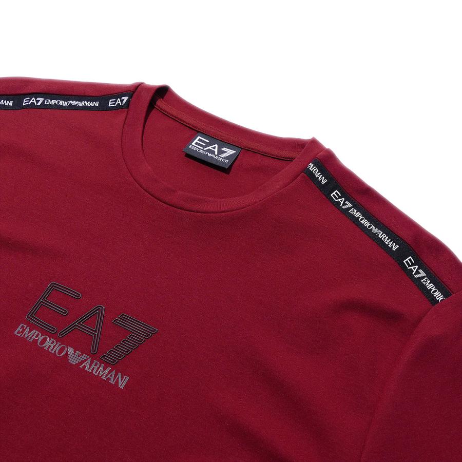 EA7 Tシャツ 6DPT10 1496レッド エンポリオ アルマーニ メンズ