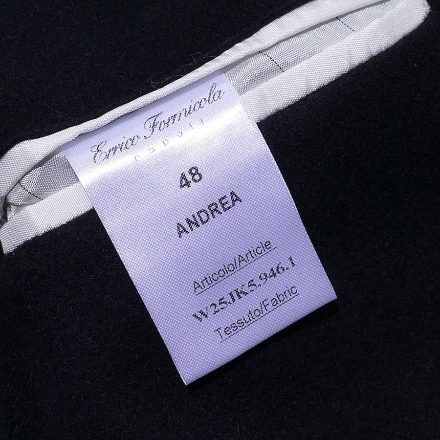 エリコフォルミコラ  カシミヤ混 2釦シングルジャケット ANDREA W25JK5.946.1 ネイビー イタリア製 ERRICO FORMICOLA メンズ 大人 ビジネスの画像