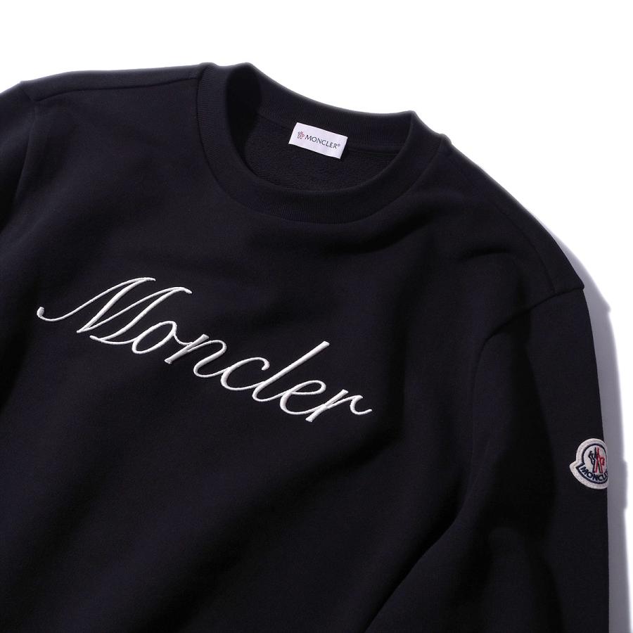 【美品☆高級モデル☆メタルプレートロゴ】モンクレール スウェット トレーナー MONCLER（モンクレール） スウェットシャツ 8G00033 999ブラック