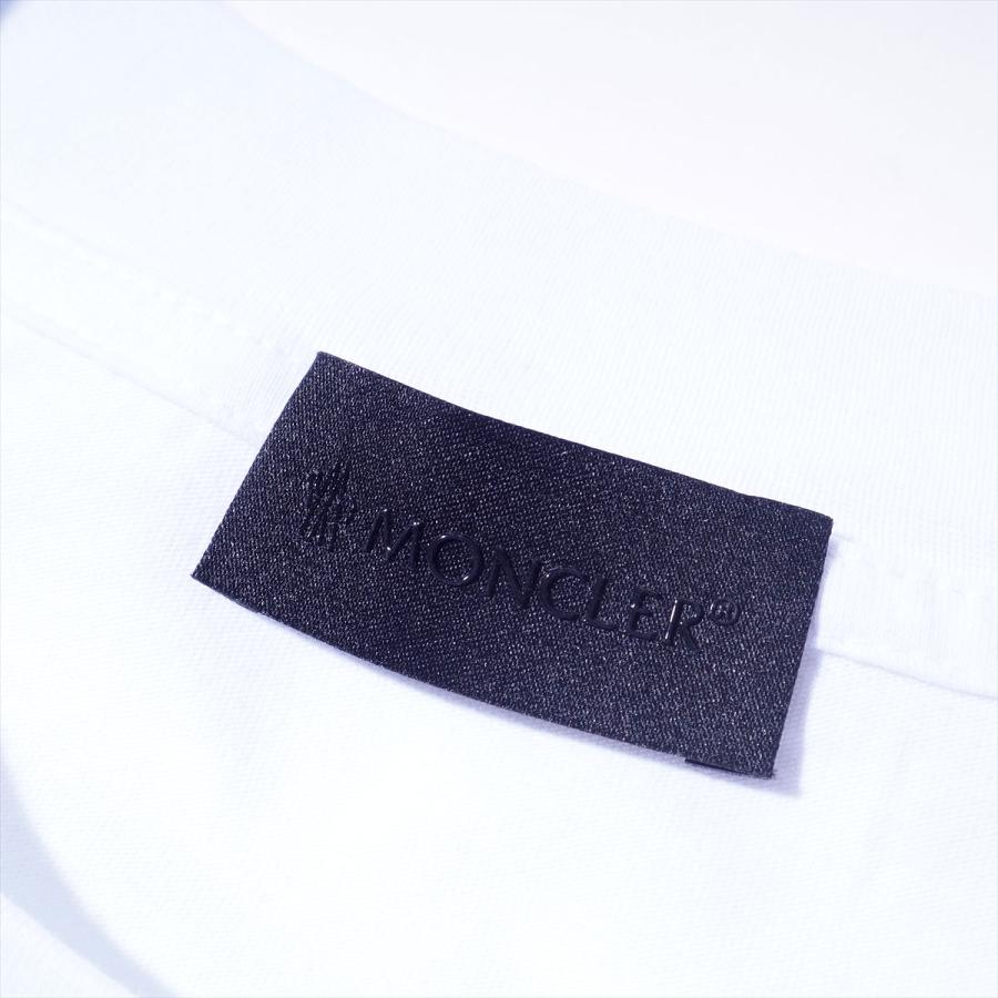 モンクレール Tシャツ MONCLER 8C00024 001ホワイト メンズ 半袖 大きいサイズ ブランド 2025SS 2025年春夏の画像