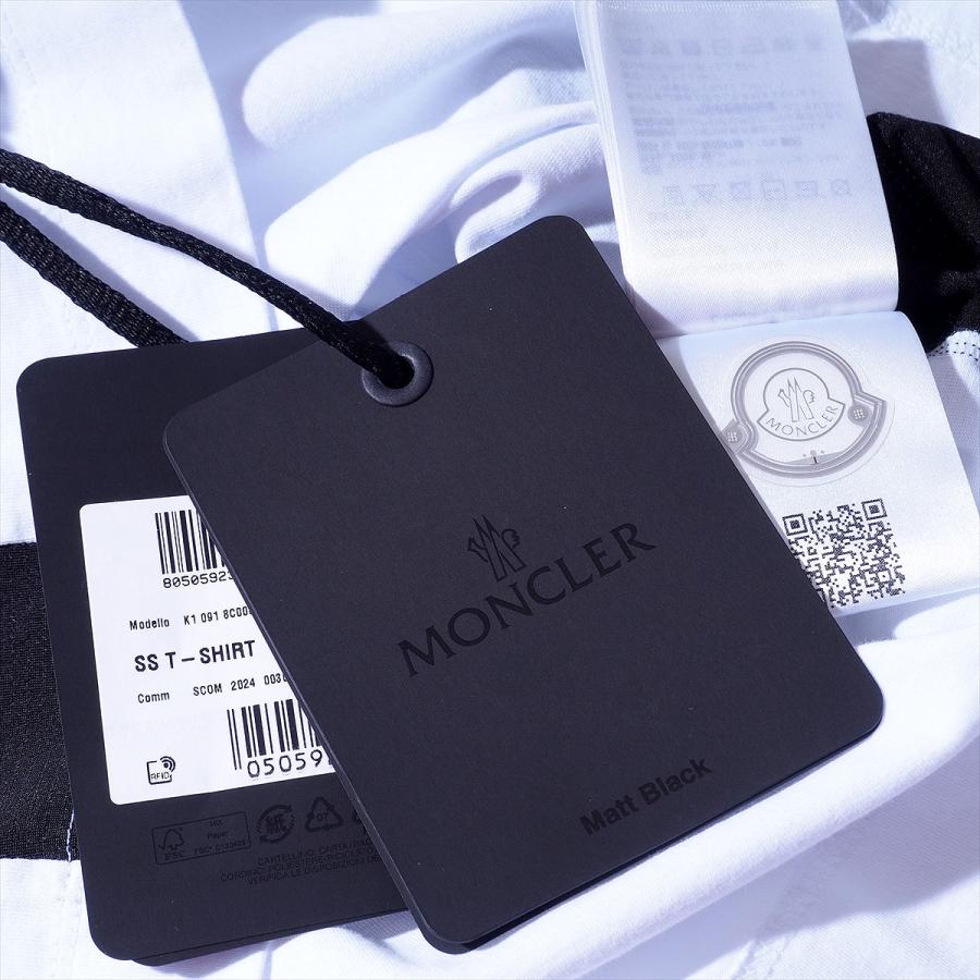 モンクレール Tシャツ MONCLER 8C00024 001ホワイト メンズ 半袖 大きいサイズ ブランド 2025SS 2025年春夏の画像
