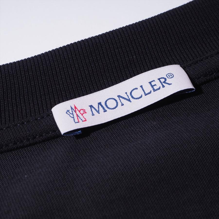 即発 MONCLER Tシャツ 8C00011 999ブラック MONCLER モンクレール Tシャツ 8C00011 999ブラック メンズ 半袖