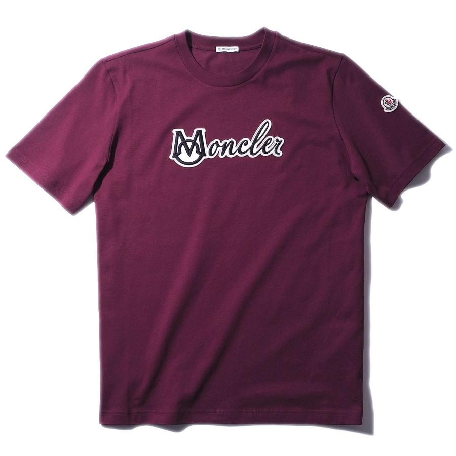 MONCLER（モンクレール） Tシャツ MONCLER 8C00011 468ワイン メンズ