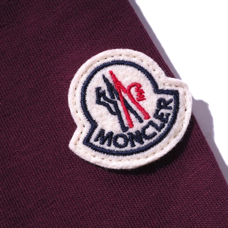 即発 MONCLER Tシャツ 8C00011 468ワイン MONCLER モンクレール Tシャツ 8C00011 468ワイン メンズ 半袖