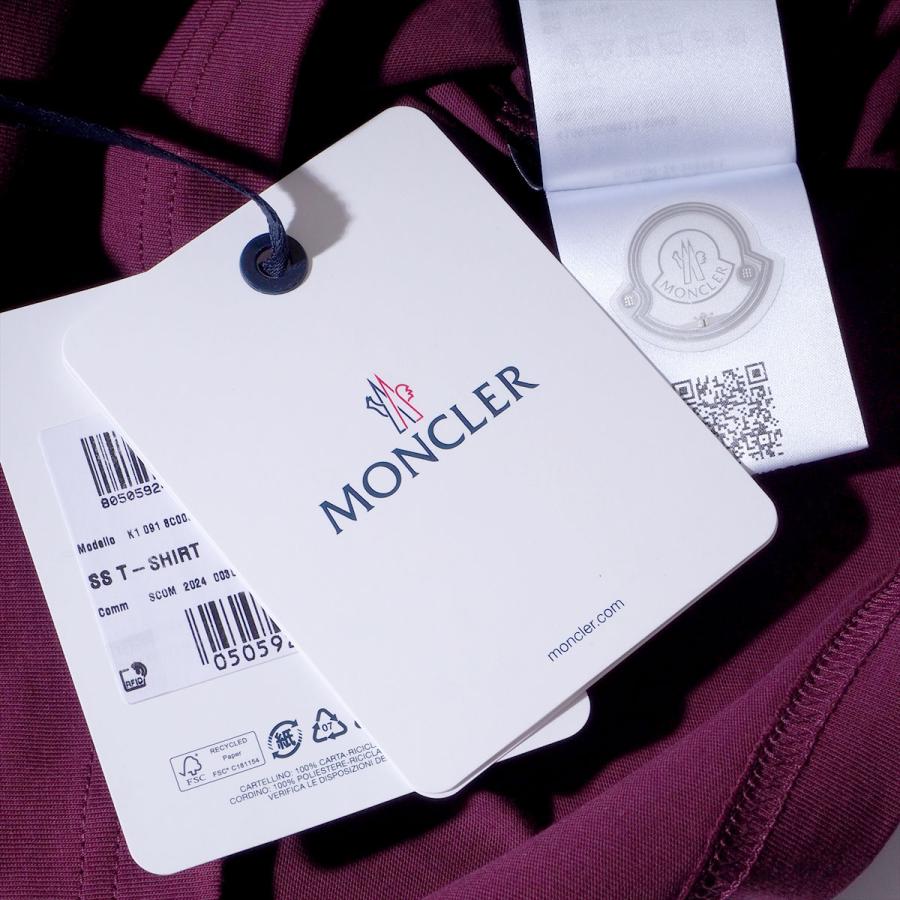 MONCLER（モンクレール） Tシャツ MONCLER 8C00011 468ワイン メンズ