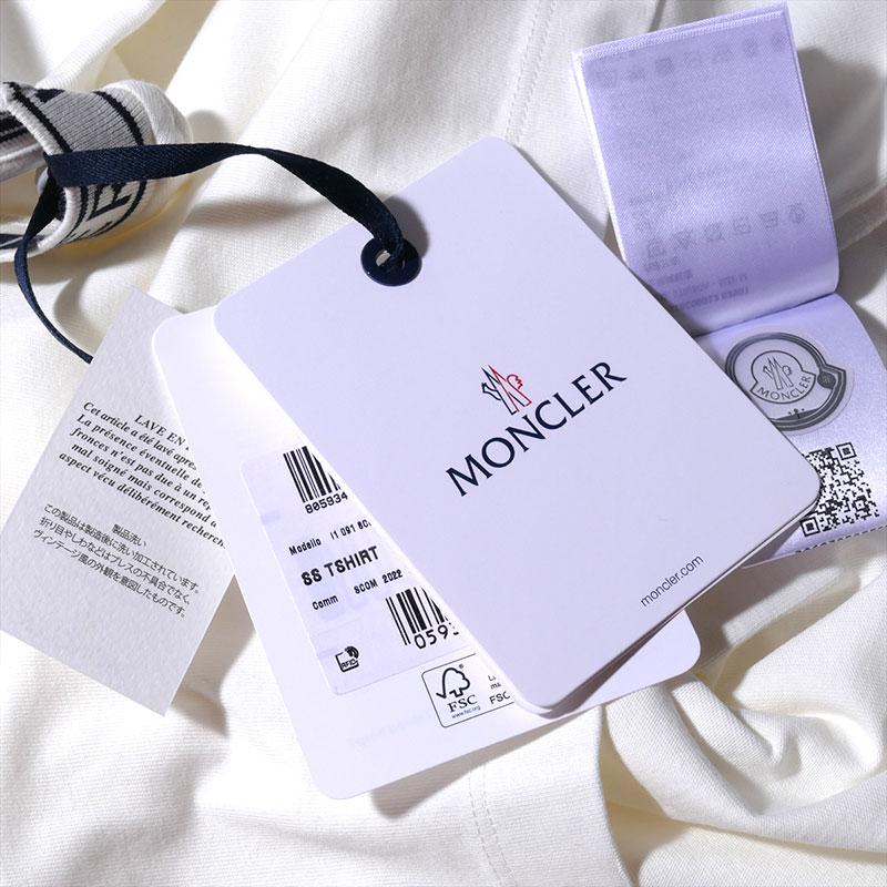 MONCLER（モンクレール） Tシャツ MONCLER 8C00031 032オフホワイト