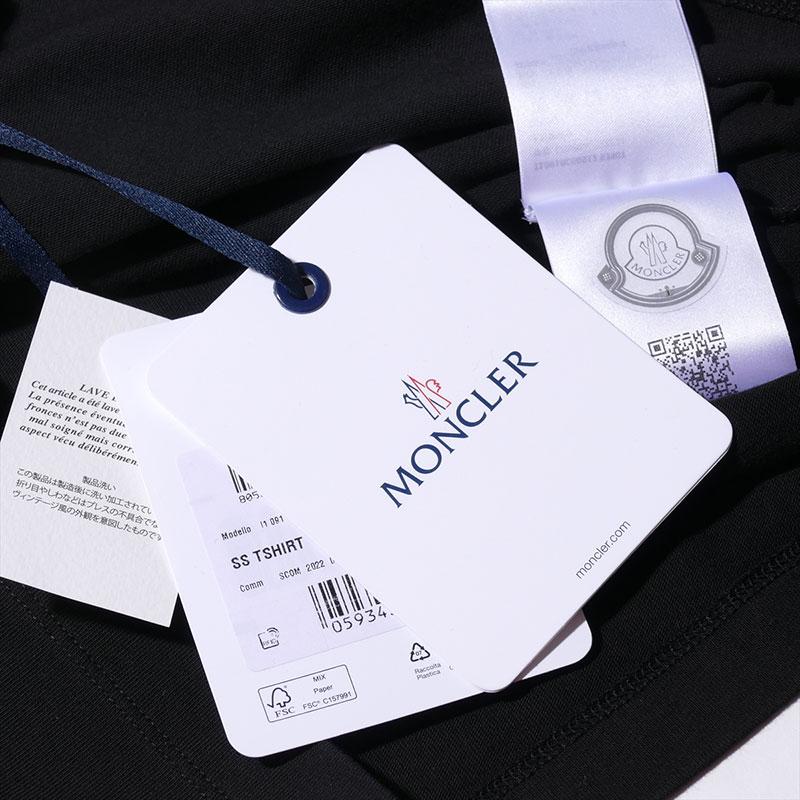 モンクレール Tシャツ MONCLER 8C00027 999ブラック メンズ 半袖 大きいサイズ ブランド 2026SS 2026年春夏の画像